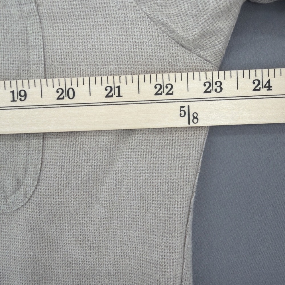 Vintage 90s Eddie Bauer Denim Shirt Mens M 100 Cotton Beige Button Down Workwear - Picture 8 of 15